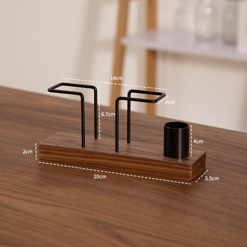 Držač papirnatih ubrusa od drveta, vertikalni dizajn, moderni minimalistički stil, višenamjenski (Materijal: drvo; Model: Solid Wood Model; Stil: moderni minimalistizam; Funkcija: višenamjenski)