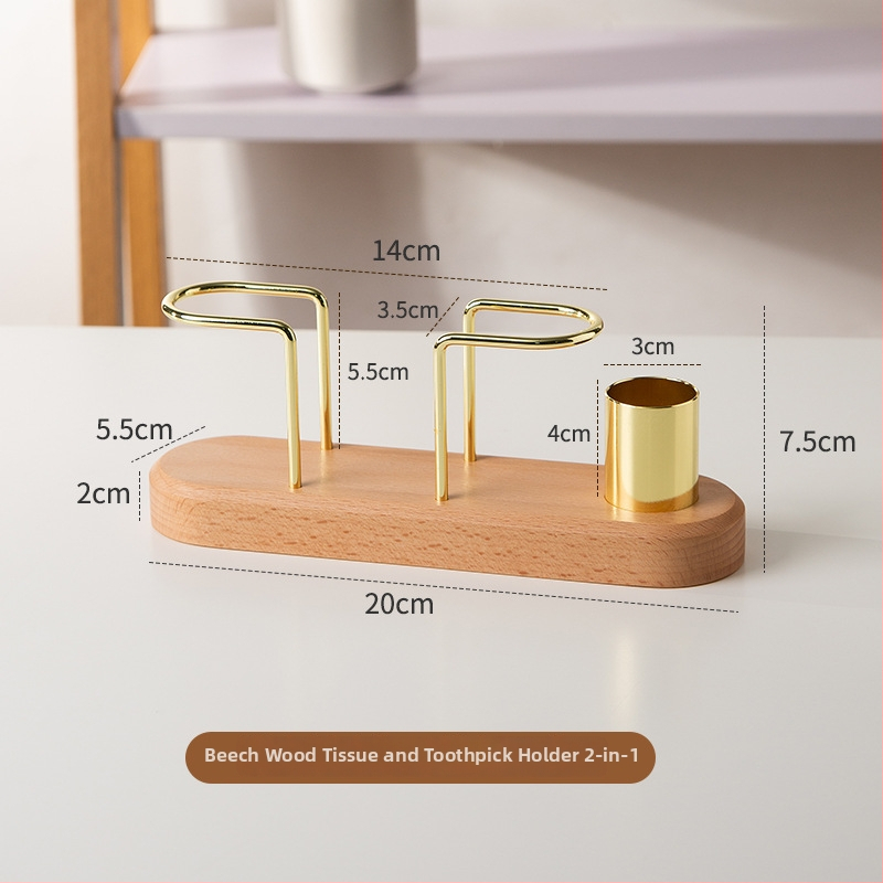 Držač papirnatih ubrusa od drveta, vertikalni dizajn, moderni minimalistički stil, višenamjenski (Materijal: drvo; Model: Solid Wood Model; Stil: moderni minimalistizam; Funkcija: višenamjenski)