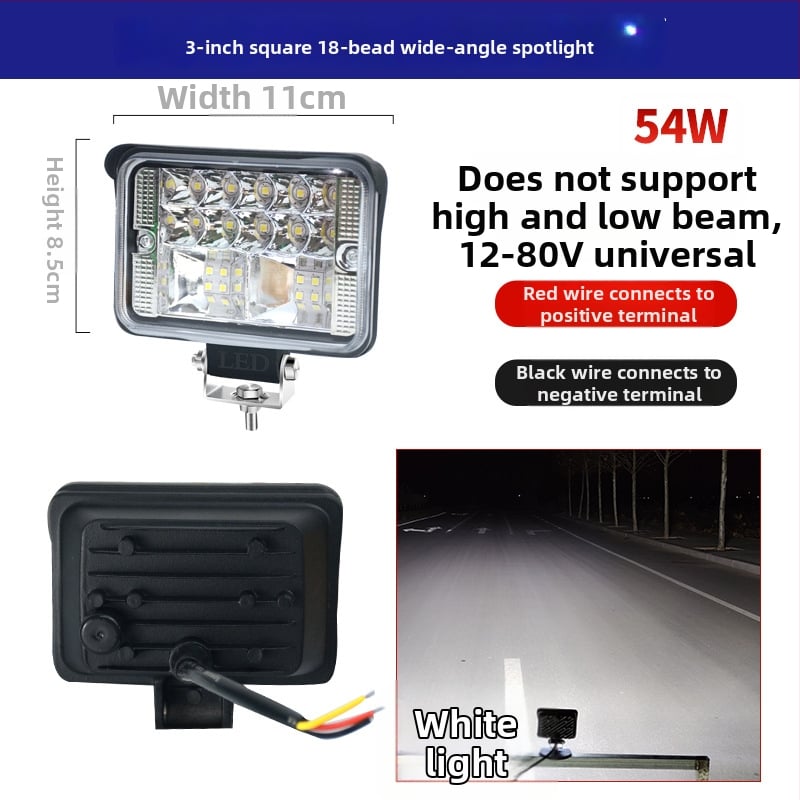 LED svetlo cúvania s veľkým zorným poľom – 12–24V, Cree LED, IP67, 50 440 lm