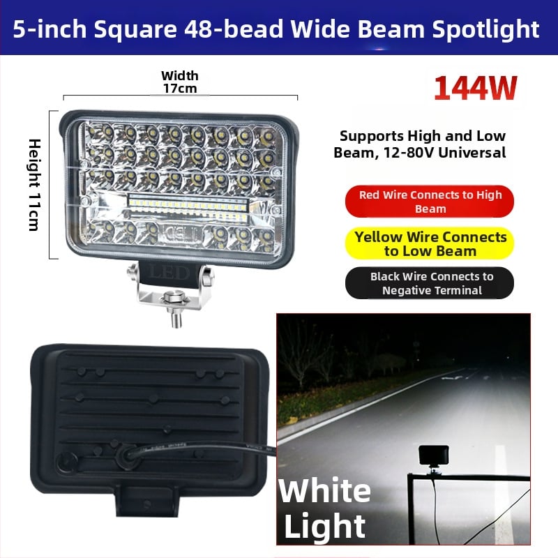 LED svetlo cúvania s veľkým zorným poľom – 12–24V, Cree LED, IP67, 50 440 lm