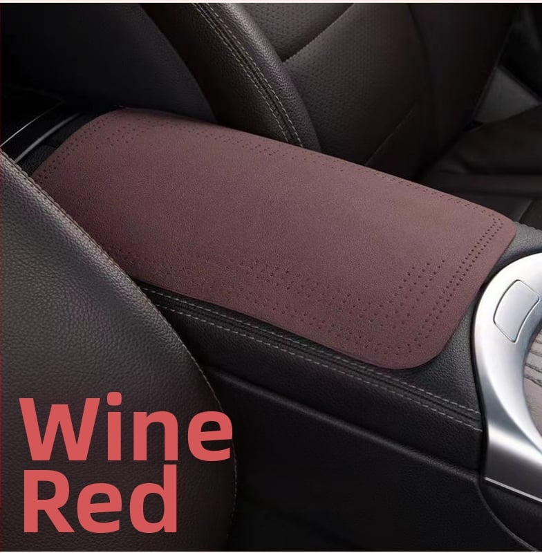 Husă pentru cotieră auto din catifea, potrivire universală, personalizabilă