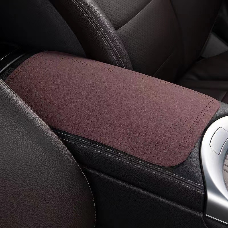 Husă pentru cotieră auto din catifea, potrivire universală, personalizabilă