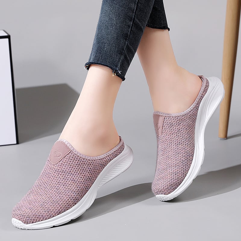 Ženske slip-on tenisice u korejskom stilu, gornji dio od pamukaste tkanine, mrežasti unutarnji dio, MD potplat, debljina potplata 3–5 cm