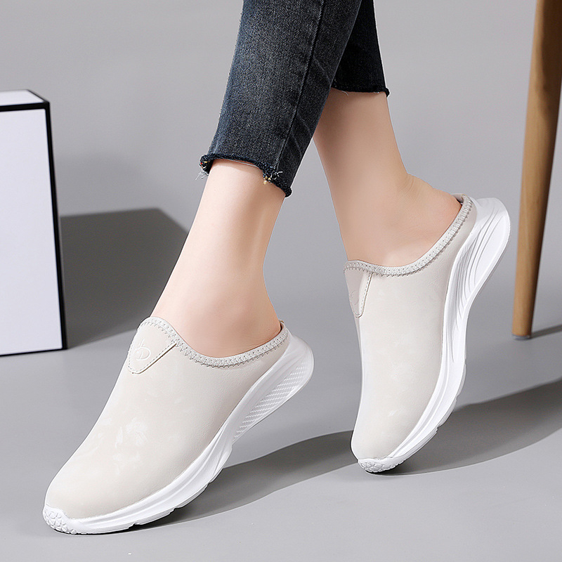 Ženske slip-on tenisice u korejskom stilu, gornji dio od pamukaste tkanine, mrežasti unutarnji dio, MD potplat, debljina potplata 3–5 cm