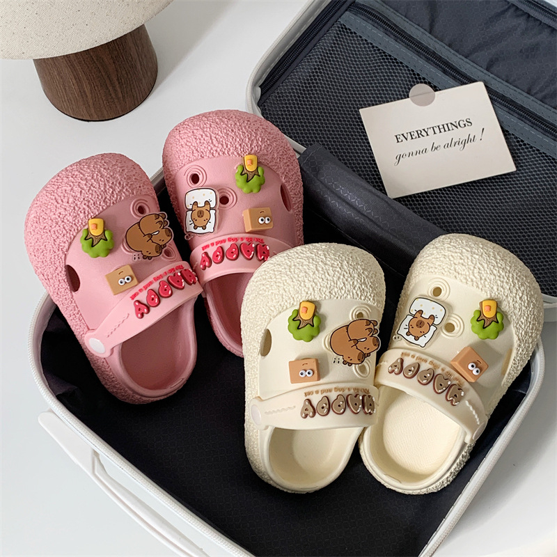 Sandale copii EVA cu talpă groasă, unisex, fără căptușeală, pentru 1–12 ani (Partea superioară: EVA; Talpă groasă; Fără căptușeală; Unisex; Vârsta: 1–12 ani)