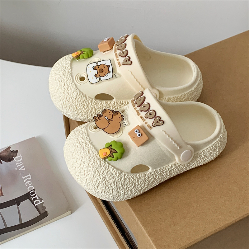 Sandale copii EVA cu talpă groasă, unisex, fără căptușeală, pentru 1–12 ani (Partea superioară: EVA; Talpă groasă; Fără căptușeală; Unisex; Vârsta: 1–12 ani)