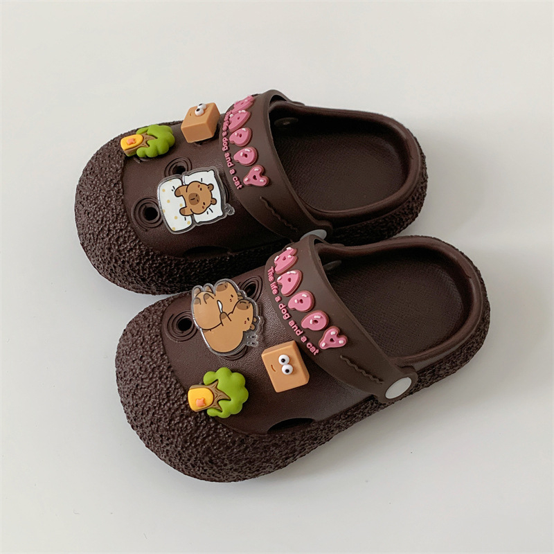 Sandale copii EVA cu talpă groasă, unisex, fără căptușeală, pentru 1–12 ani (Partea superioară: EVA; Talpă groasă; Fără căptușeală; Unisex; Vârsta: 1–12 ani)