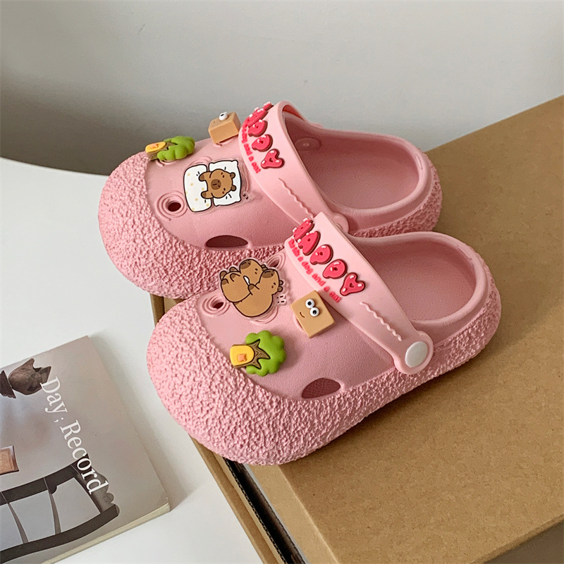 Sandale copii EVA cu talpă groasă, unisex, fără căptușeală, pentru 1–12 ani (Partea superioară: EVA; Talpă groasă; Fără căptușeală; Unisex; Vârsta: 1–12 ani)