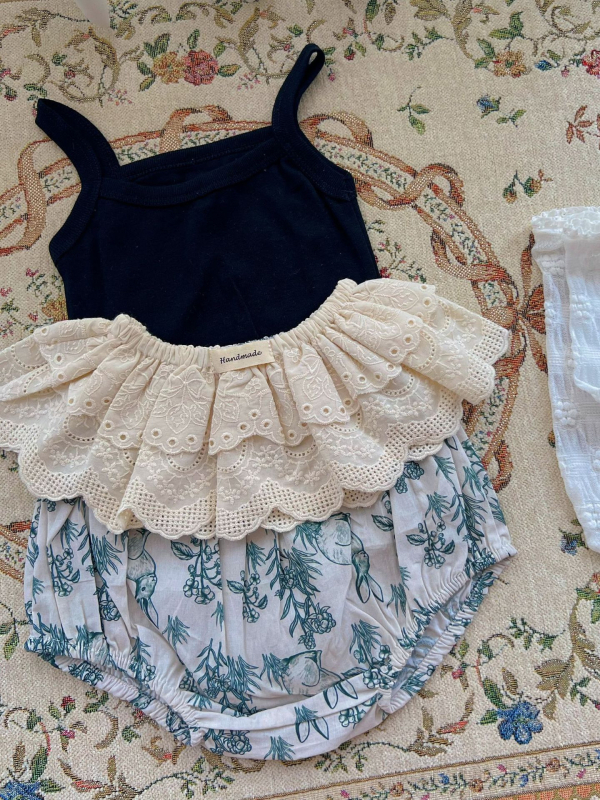 Fustă pentru copii – mini fustă, 100% bumbac, stil coreean, design prințesă, pentru vârsta 1–3 ani