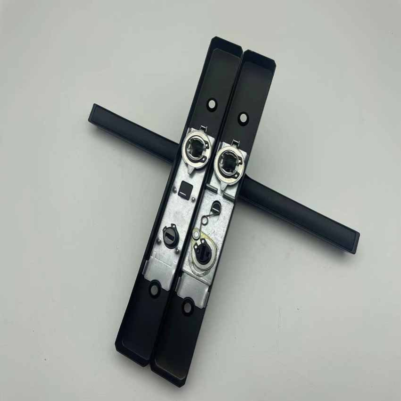 Ručka za zaključavanje vrata za uske aluminijske okvire, od željeza, bez ključa, za kupaonicu i kuhinju, moderan minimalistički stil