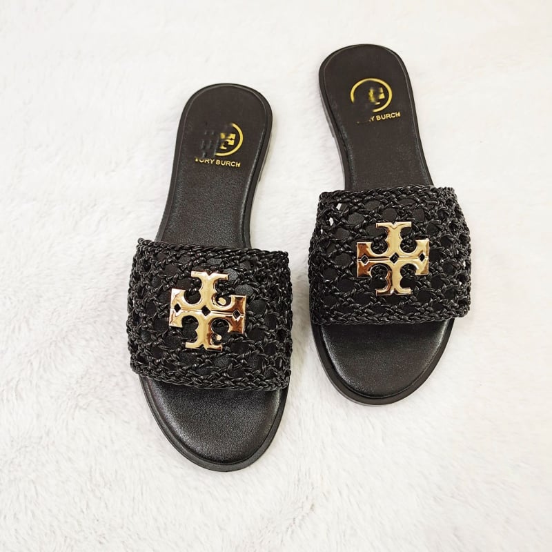 Ženske papuče, sportski stil, tkana gornja stran, mrežasta unutrašnjost, gumena potplata, brzo sušeće, debljina potplata 3-5 cm