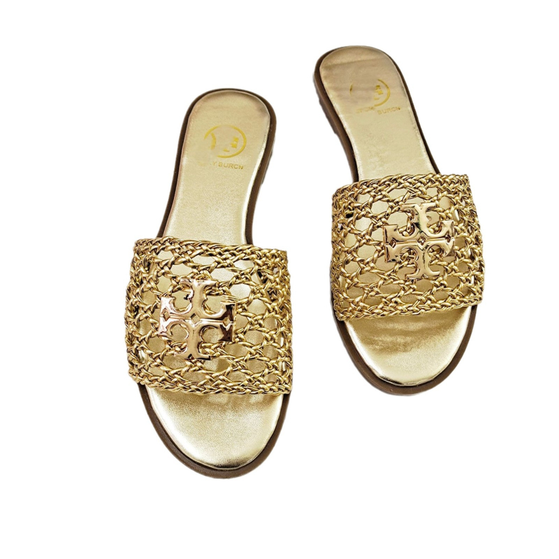 Ženske papuče, sportski stil, tkana gornja stran, mrežasta unutrašnjost, gumena potplata, brzo sušeće, debljina potplata 3-5 cm