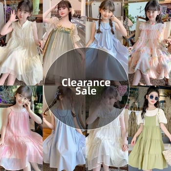 Φόρεμα πριγκίπισσα για κορίτσια, Α-γραμμή, 100% πολυεστέρας, για ηλικίες 3–8 ετών, Καλοκαίρι 2025