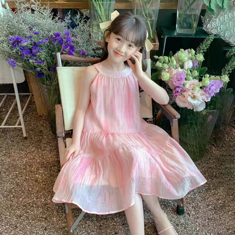 Φόρεμα πριγκίπισσα για κορίτσια, Α-γραμμή, 100% πολυεστέρας, για ηλικίες 3–8 ετών, Καλοκαίρι 2025