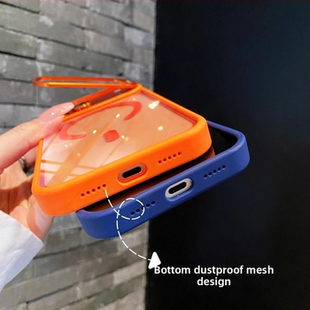 Visokokvalitetno magnetsko preklopno kućište s nosačem za iPhone 17 Pro Max, prozirni metalni objektiv, otporno na padove