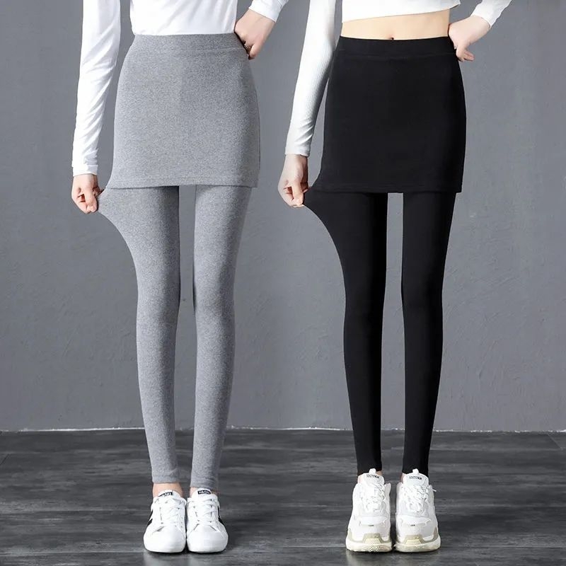 Női nadrág-szoknya illúzió, Modal anyag, hosszú nadrág, karcsúsító hatás, absztrakt minta, őszi 2025