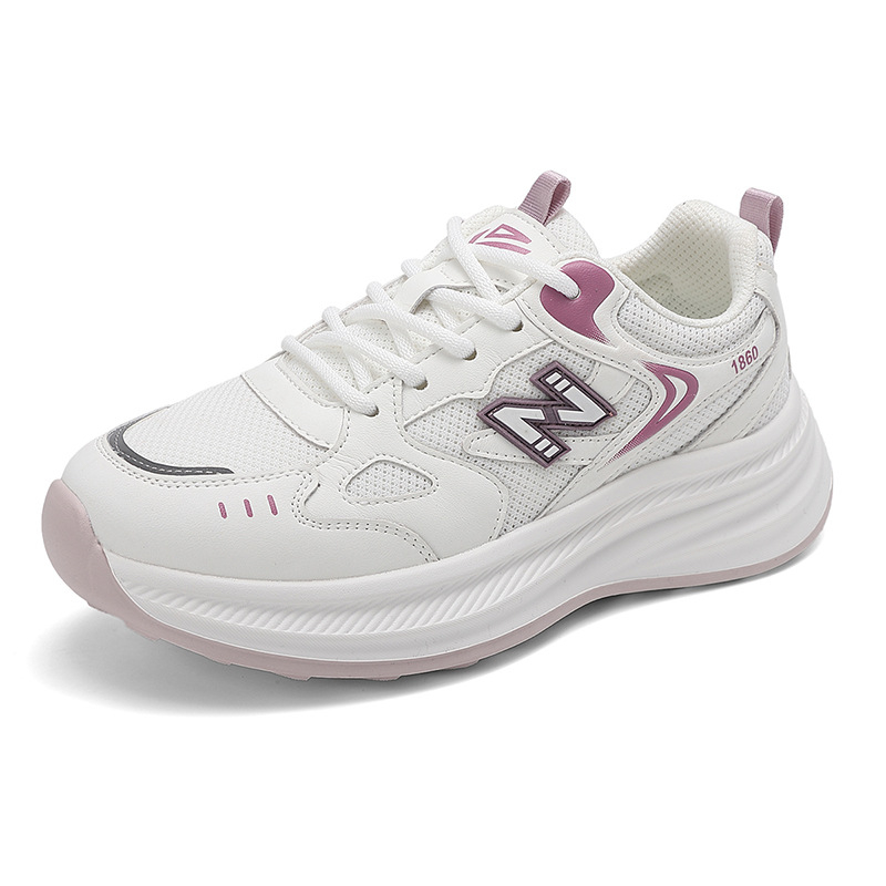 Unisex dad shoes – gornji dio TPU + umjetna koža + platno, EVA đon, niski potpetica 1–3 cm, vezanje špage