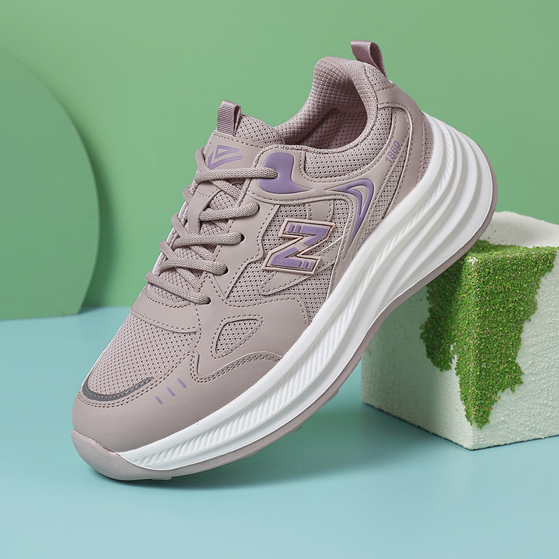 Unisex dad shoes – gornji dio TPU + umjetna koža + platno, EVA đon, niski potpetica 1–3 cm, vezanje špage