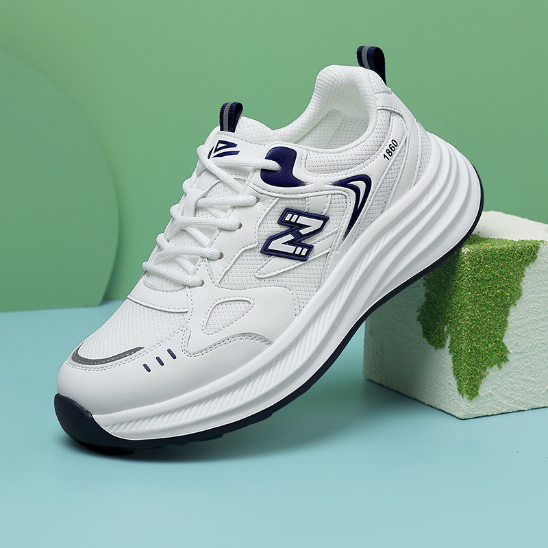 Unisex dad shoes – gornji dio TPU + umjetna koža + platno, EVA đon, niski potpetica 1–3 cm, vezanje špage
