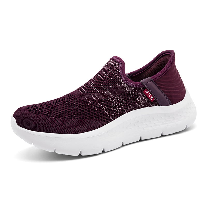 Ženske tenisice za šetnju, lagani mekani đon, pleteni gornji dio, prozračna mrežasta podstava, slip-on dizajn, EVA đon