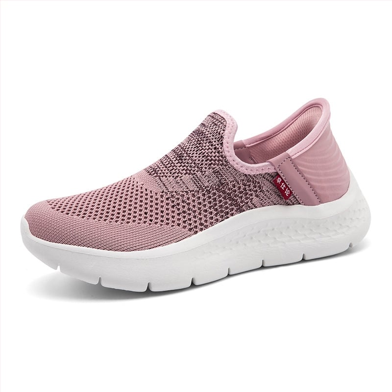 Ženske tenisice za šetnju, lagani mekani đon, pleteni gornji dio, prozračna mrežasta podstava, slip-on dizajn, EVA đon