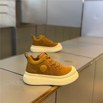Muške tenisice sa vezicama i debelim potplatom, tople za jesen i zimu, retro stil