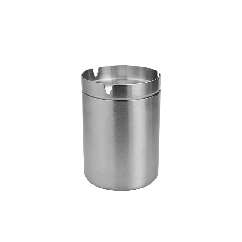 Пепелник от неръждаема стомана с форма на фуния за автомобил, бар, офис и дом — печат на лого, персонализация, модел FFYHG-001