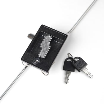 Brava za ormarić Flash Lock – Željezna, Ugradna kvaka-ključavica za ormariće (Model: Flash Lock; Materijal: Željezo; Ugradnja: Ugradnja; S ključem)