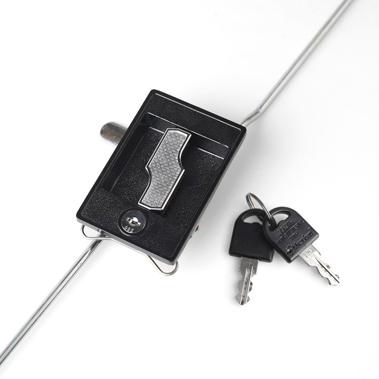 Brava za ormarić Flash Lock – Željezna, Ugradna kvaka-ključavica za ormariće (Model: Flash Lock; Materijal: Željezo; Ugradnja: Ugradnja; S ključem)