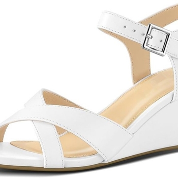 Rimske sandale s kopčom, gornji dio od mikrovlakna, PU podstava, gumeni potplat