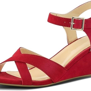 Rimske sandale s kopčom, gornji dio od mikrovlakna, PU podstava, gumeni potplat