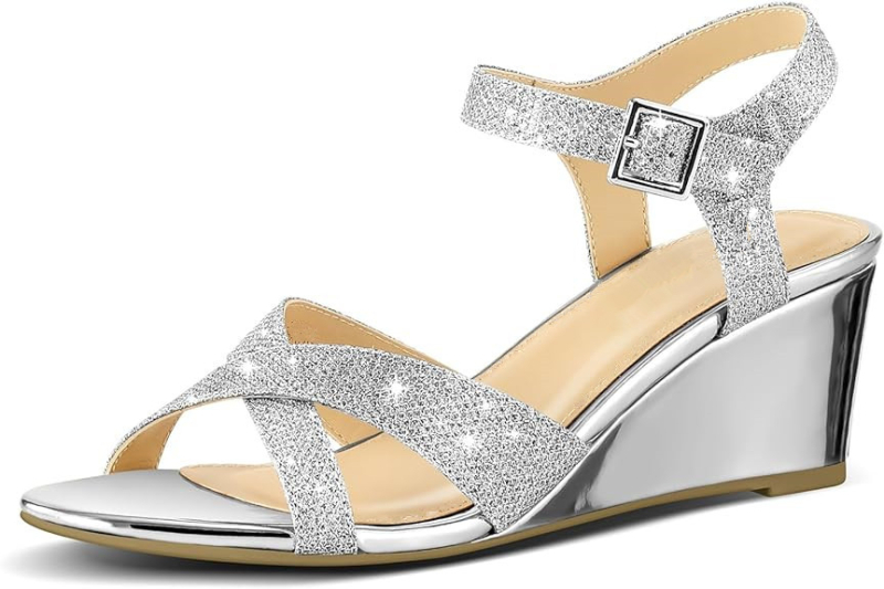 Rimske sandale s kopčom, gornji dio od mikrovlakna, PU podstava, gumeni potplat