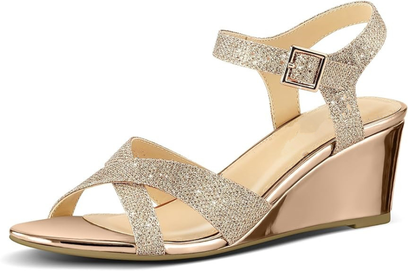 Rimske sandale s kopčom, gornji dio od mikrovlakna, PU podstava, gumeni potplat