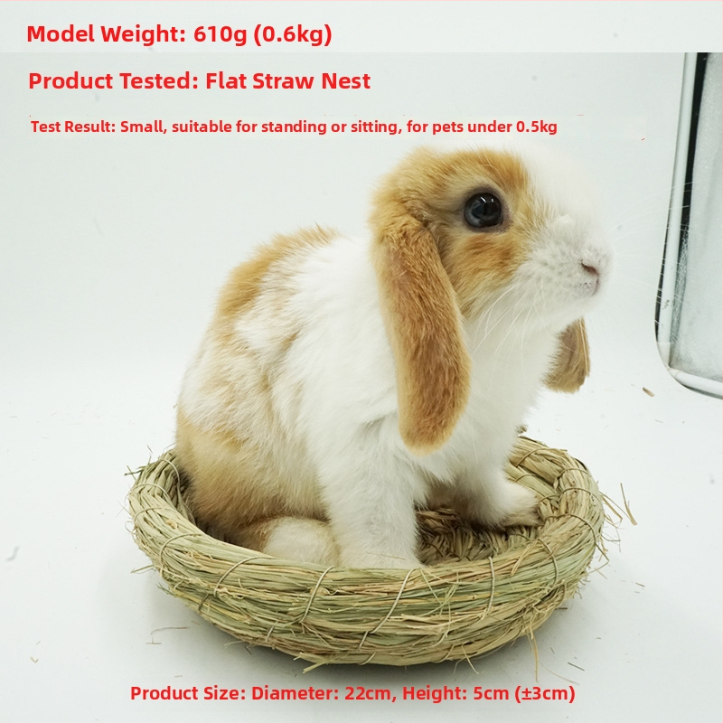 Χειροποίητο φωλίστρι από χορτάρι για μικρά κατοικίδια – κατάλυμα για κουνέλια, τσιντσίλα, σκαντζόχοιρους – Υλικό: μεταξωτό λουλούδι