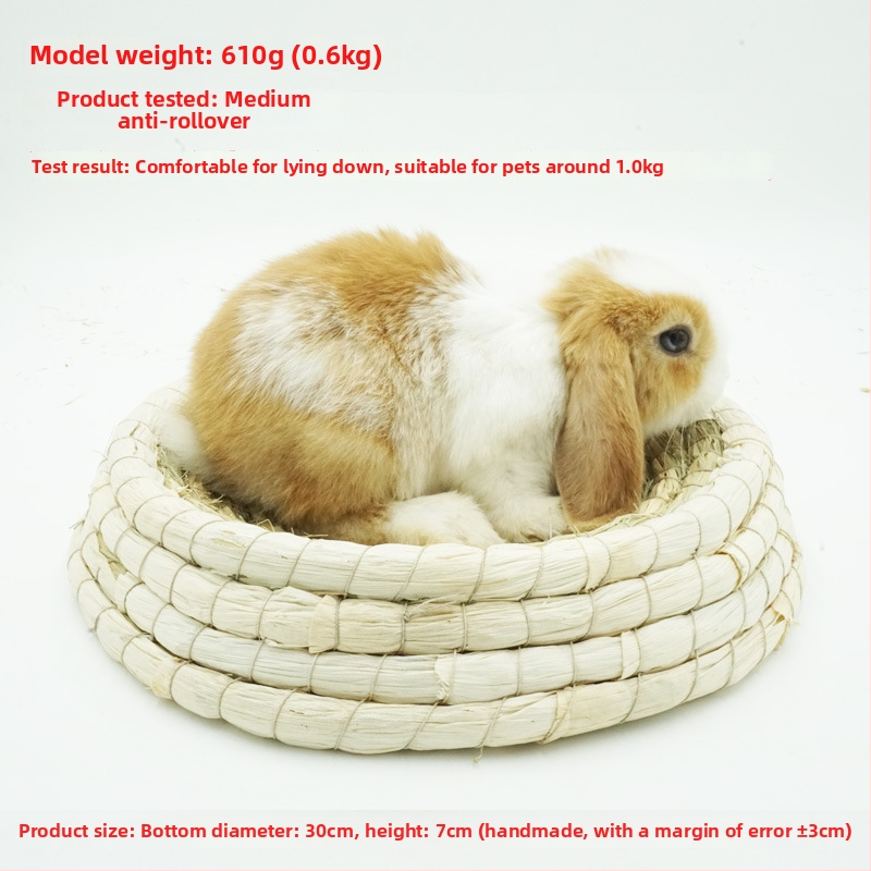 Χειροποίητο φωλίστρι από χορτάρι για μικρά κατοικίδια – κατάλυμα για κουνέλια, τσιντσίλα, σκαντζόχοιρους – Υλικό: μεταξωτό λουλούδι