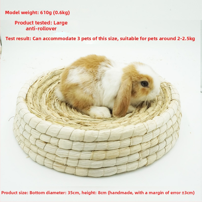 Χειροποίητο φωλίστρι από χορτάρι για μικρά κατοικίδια – κατάλυμα για κουνέλια, τσιντσίλα, σκαντζόχοιρους – Υλικό: μεταξωτό λουλούδι