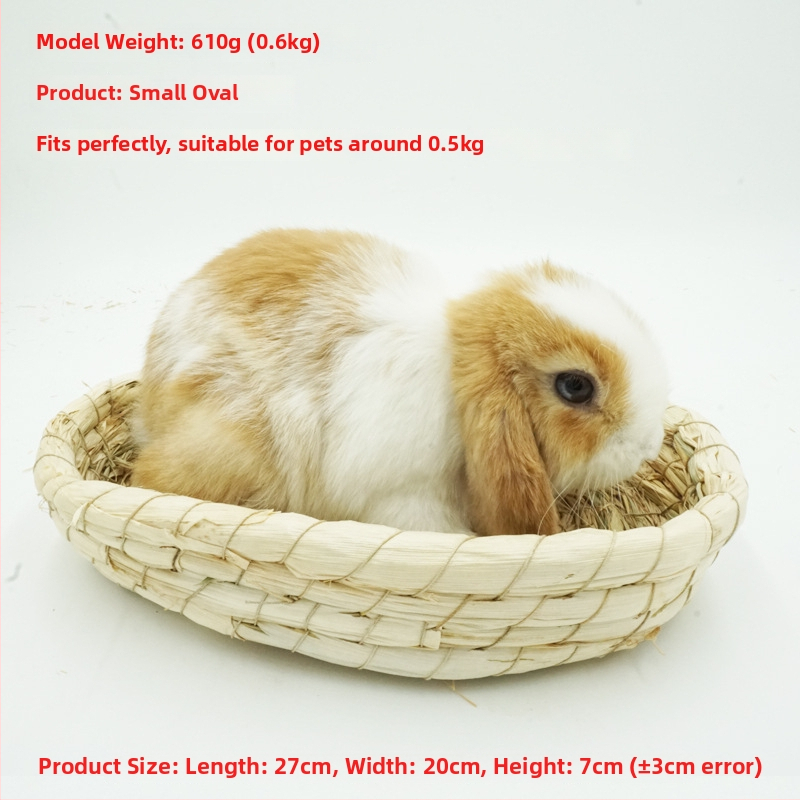 Χειροποίητο φωλίστρι από χορτάρι για μικρά κατοικίδια – κατάλυμα για κουνέλια, τσιντσίλα, σκαντζόχοιρους – Υλικό: μεταξωτό λουλούδι