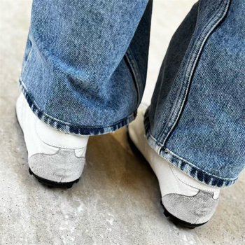 M6 Margiela ženske tenisice s vezicama, lagane i udobne, gornji dio od kožnog velura + tekstila, potplat od gume, ulošak od ovčje kože, zatvaranje vezanje, niska peta 1–3 cm