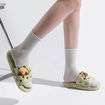 Női EVA papucsok, csendesek, csúszásmentesek, gyorsan száradóak, PVC talp, injektált technológiával készült, egyszínű, egyszerű stílus