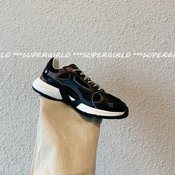 Ženske chunky dad shoes, mrežasti gornji dio, vezanje, visina potplata 3–7 cm, gumena potplata, uzorak u boji