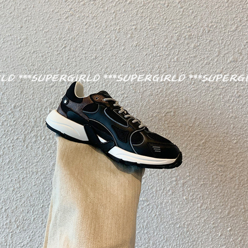 Ženske chunky dad shoes, mrežasti gornji dio, vezanje, visina potplata 3–7 cm, gumena potplata, uzorak u boji