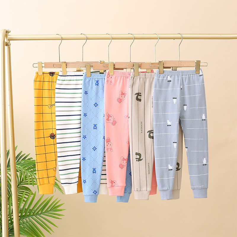 Gyerekeknek pamut hosszúnadrág őszre - uniszex, középmagas derekú, 100% pamut, 3–8 éveseknek