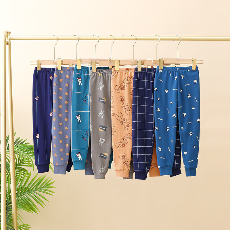 Gyerekeknek pamut hosszúnadrág őszre - uniszex, középmagas derekú, 100% pamut, 3–8 éveseknek