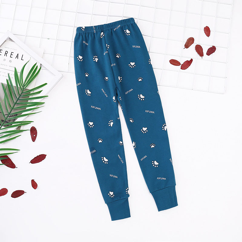 Gyerekeknek pamut hosszúnadrág őszre - uniszex, középmagas derekú, 100% pamut, 3–8 éveseknek