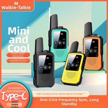 Kézi Walkie-Talkie – Mini, hosszú hatótávolság 5–10 km, 400–470 MHz, 16 csatorna, kimeneti teljesítmény 5 W