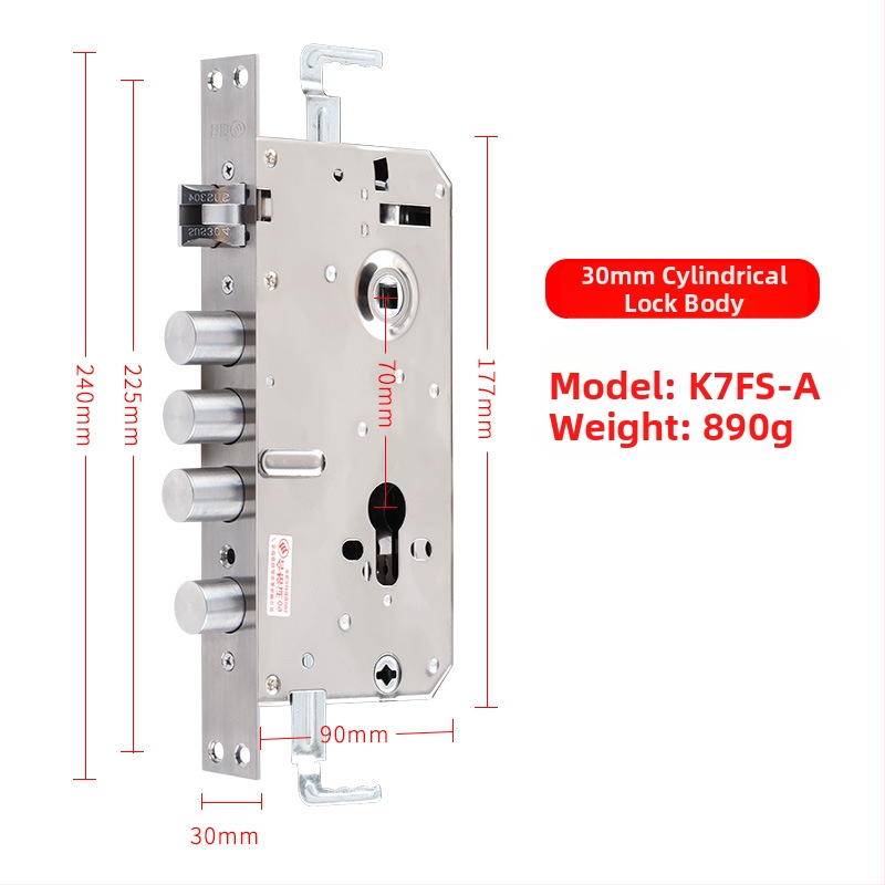 Jiama корпус за заключване от неръждаема стомана, многофункционален, за врати против кражба, дървени и входни, тегло 1000 г, стил модерен минималистичен