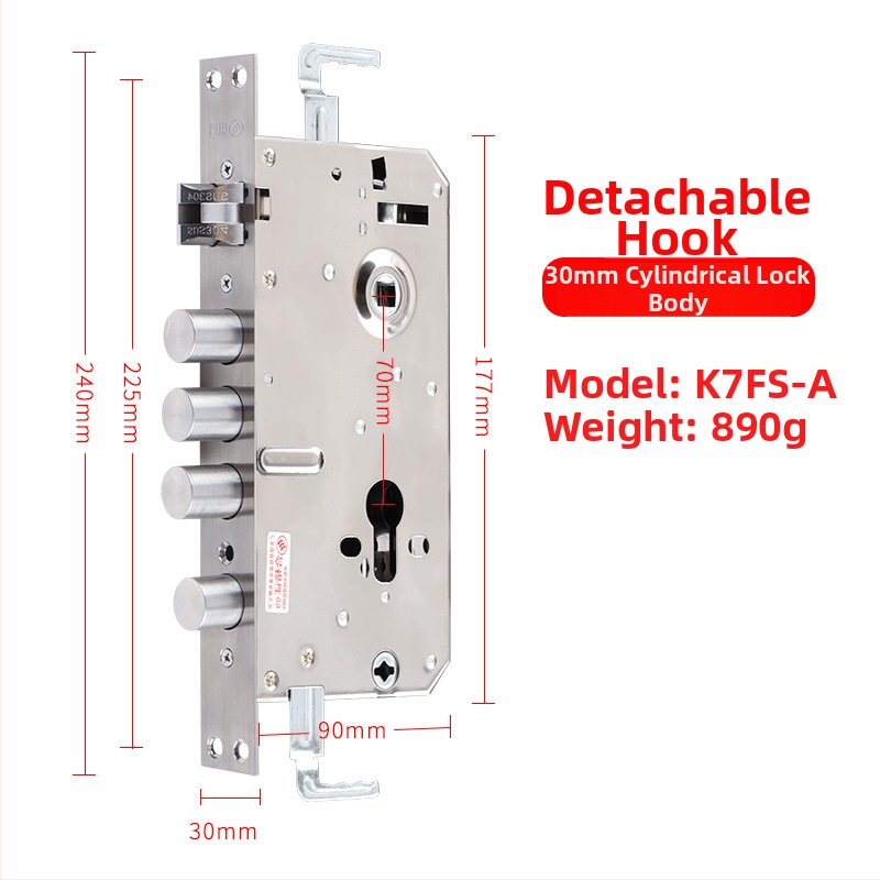 Jiama корпус за заключване от неръждаема стомана, многофункционален, за врати против кражба, дървени и входни, тегло 1000 г, стил модерен минималистичен