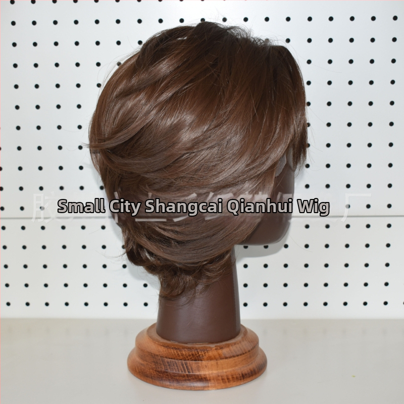 Cosplay paróka csipés elülsővel, rövid haj, hőálló szálak, kézzel szőtt elülső rész