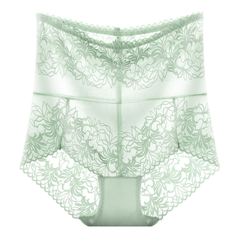 Γυναικεία δαντελένια εσώρουχα με ψηλή μέση για διαμόρφωση της κοιλιάς και ανύψωση γλουτών; διαπνοή, γρήγορο στέγνωμα; επένδυση από βαμβακερό καβάλο; νάιλον 70–80%