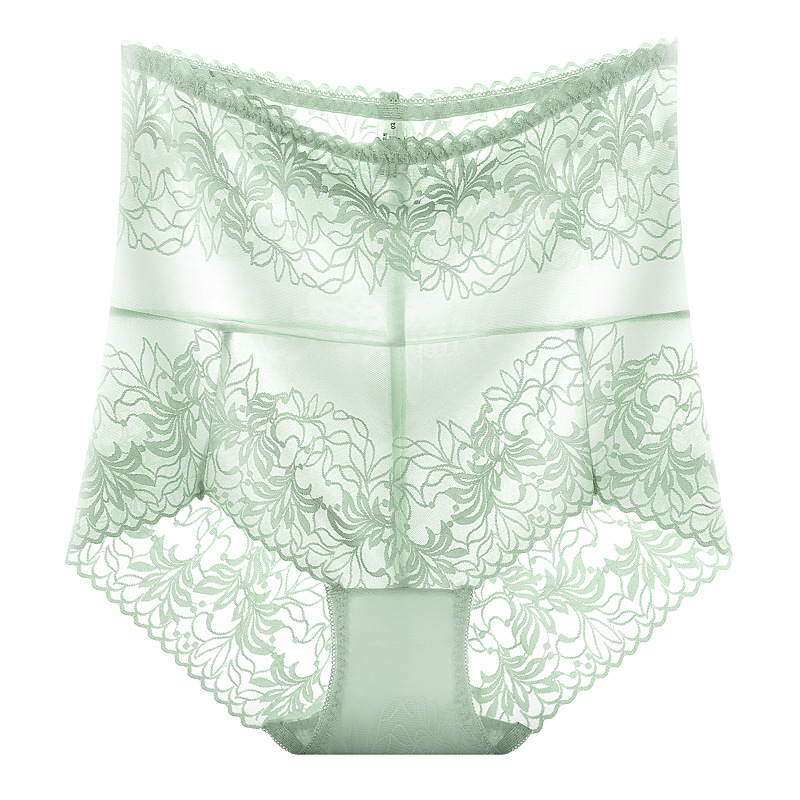 Γυναικεία δαντελένια εσώρουχα με ψηλή μέση για διαμόρφωση της κοιλιάς και ανύψωση γλουτών; διαπνοή, γρήγορο στέγνωμα; επένδυση από βαμβακερό καβάλο; νάιλον 70–80%